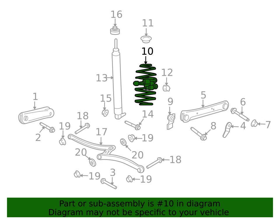 Muelle helicoidal original Ford 3W7Z-5560-CA Foto 3 de 4