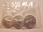 Lot Of 3, 1oz .999 Silver American Eagle Dollar Coins 2024 BU FAST SHIP IN HAND