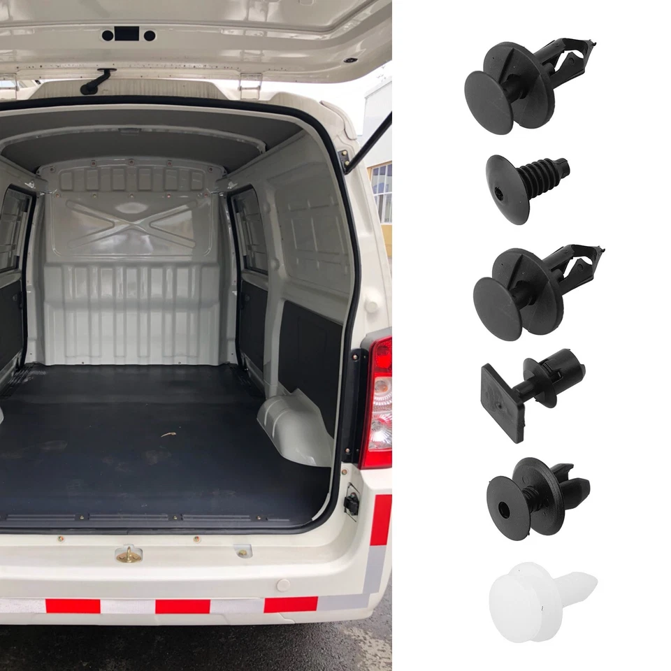 Easily Replace Vehicle Trim with 120X Fastening Clips for Transporter T4 T5 - Image 2 of 4