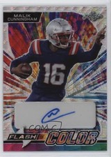 2023 Leaf Eclectic Flash of Color Silver Wave 2/5 Malik Cunningham Auto 1e0
