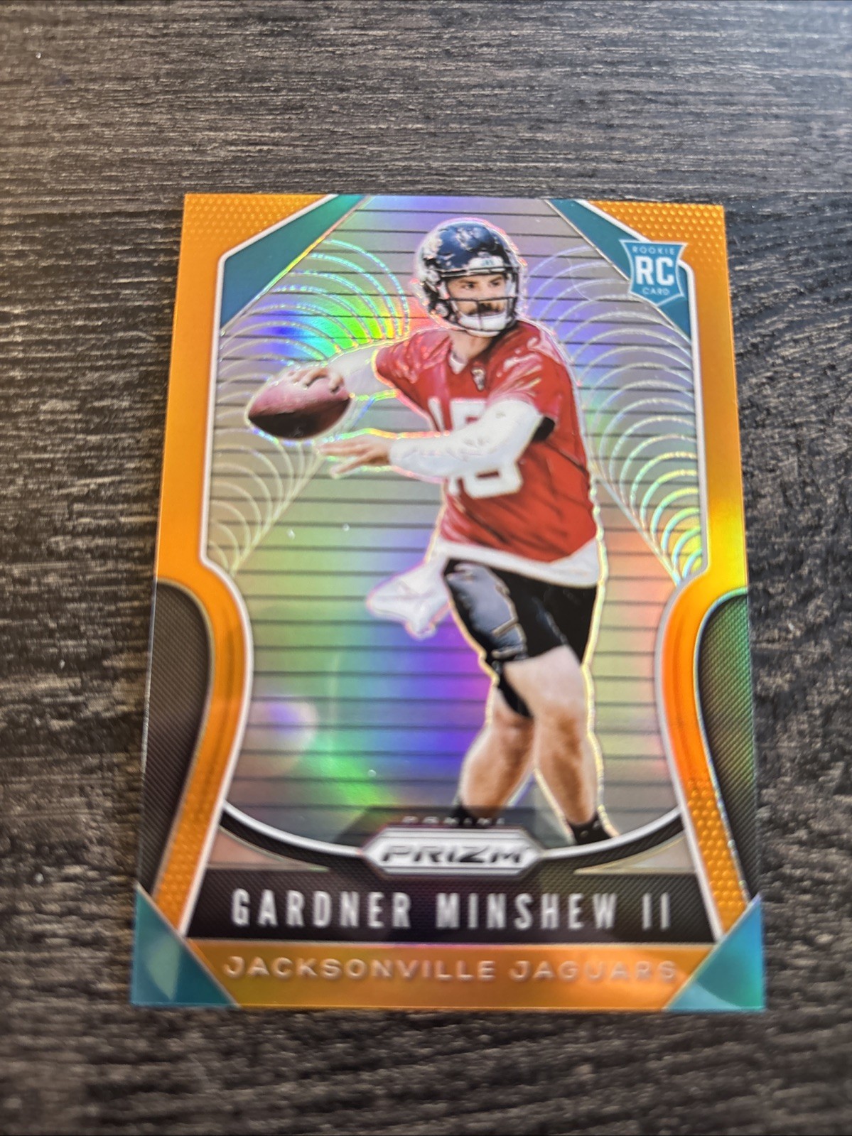 2019 Panini Prizm Rookies Gardner Minshew II #322 Orange Prizm /249 (RC)