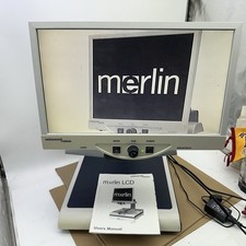 Merlin Enhanced Vision 22" LCD Video Reading Magnifier Desktop Zoom MRVE22A VGUC