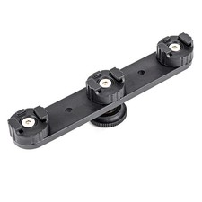 Triple Hot Shoe Bracket Mount Holder Hot Shoe Base Camera Support for Fill Light
