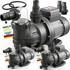 tillvex® Pool Filterpumpe Poolpumpe Umwälzpumpe Schwimmbadpumpe Poolfilter Pumpe