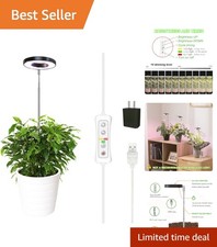 Full Spectrum LED Grow Light - Adjustable Height  Auto Timer for Indoor Plants