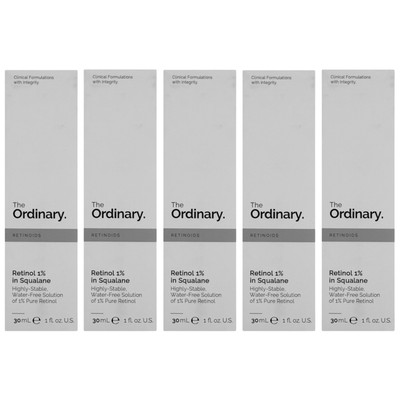 Lot of 5 The Ordinary Retinol 1% In Squalane (NEW)
