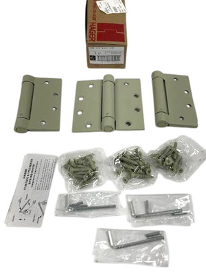 3 Pack Hager Spring Hinges-Door Hinge 4.5'' X 4.5'' - 1150 /1250 / 1750 Series