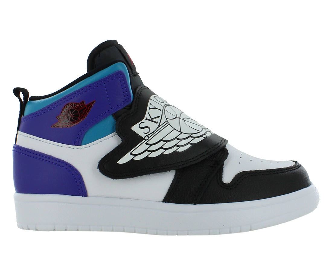 Nike Sky Jordan 1 PS Boys Shoes Size 3, Color: White/True
