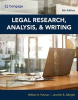 Legal Research, Analysis, And Writing | Jennifer Albright (U. A.) | Englisch