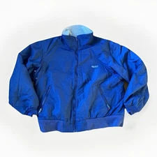 Vintage Eddie Bauer 1990s coat men’s size large Fleece lined blue