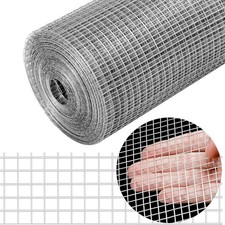 8M Welded Wire Mesh Galvanised Fence Aviary Rabbit Hutch Chicken Fencing 90CM UK 2.49 per metre