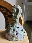 1920's Weller SABRINIAN Flower Flower Frog Figural Seahorse