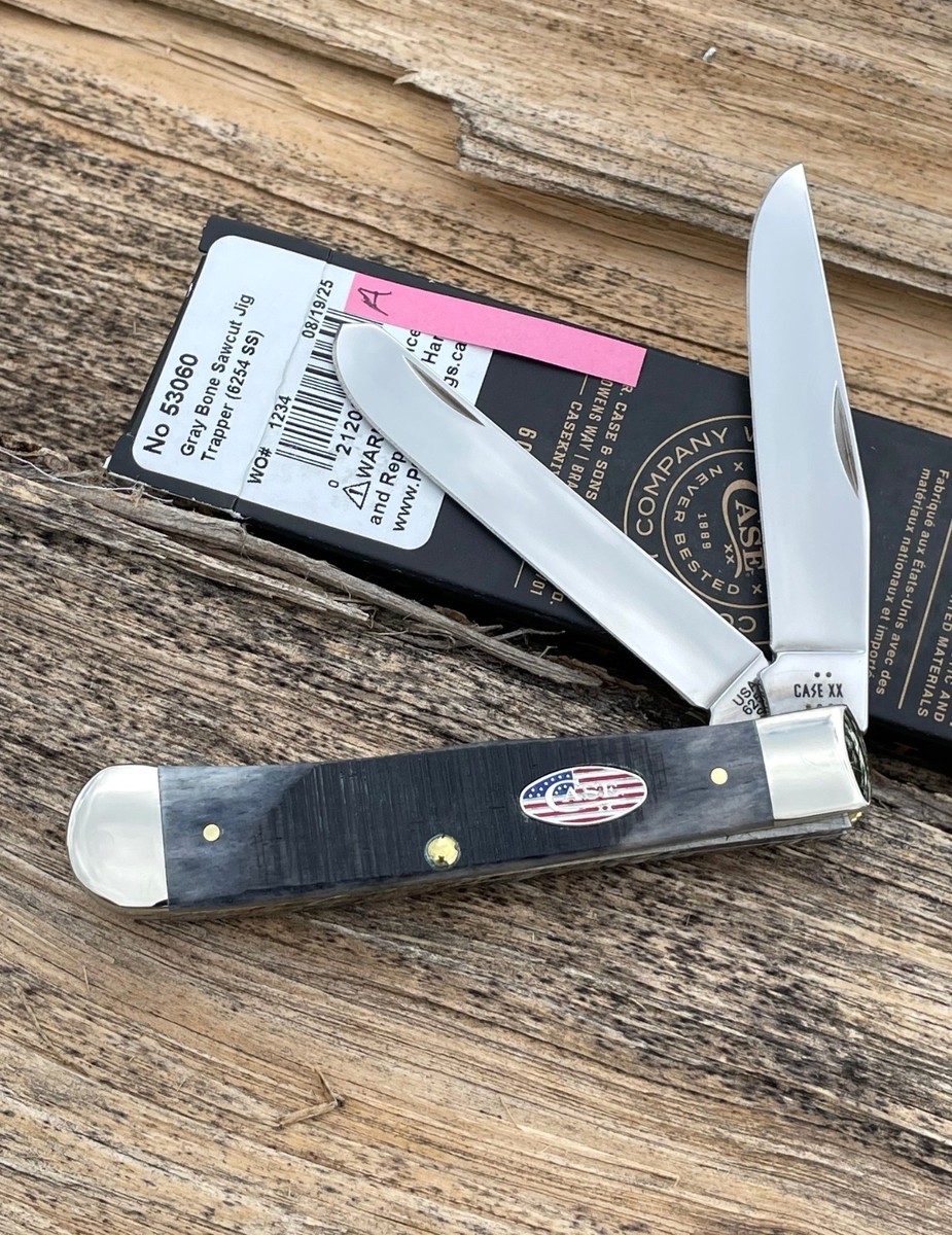 CASE XX *a 2025 SAWCUT JIG GRAY STARS & STRIPES SHIELD TRAPPER