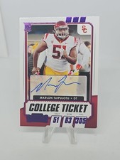2021 Contenders Draft Picks College Ticket Purple Marlon Tuipulotu #269  Auto RC