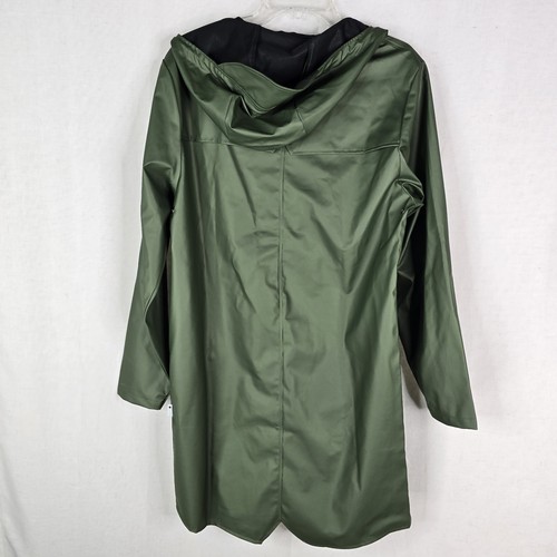 Rains Mens Small Evergreen Long Rain Msrp $125 Coat Jacket *No Smell 12020 - Picture 6 of 12