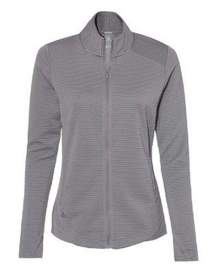 Adidas Women's Textured Full Zip Sports Performance Jacket-Size Small