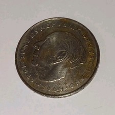 Germany 1970 2 Deutsche Mark Coin West & Unified Era Bundesrepublik Deutschland
