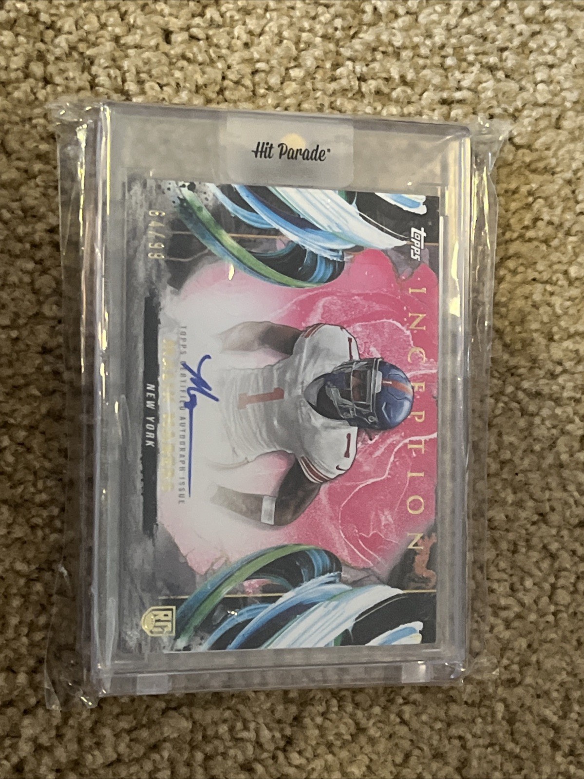 2024 Topps Inception Rookie Autographs Malik Nabers #RA-MN Magenta /99 (AU, RC)