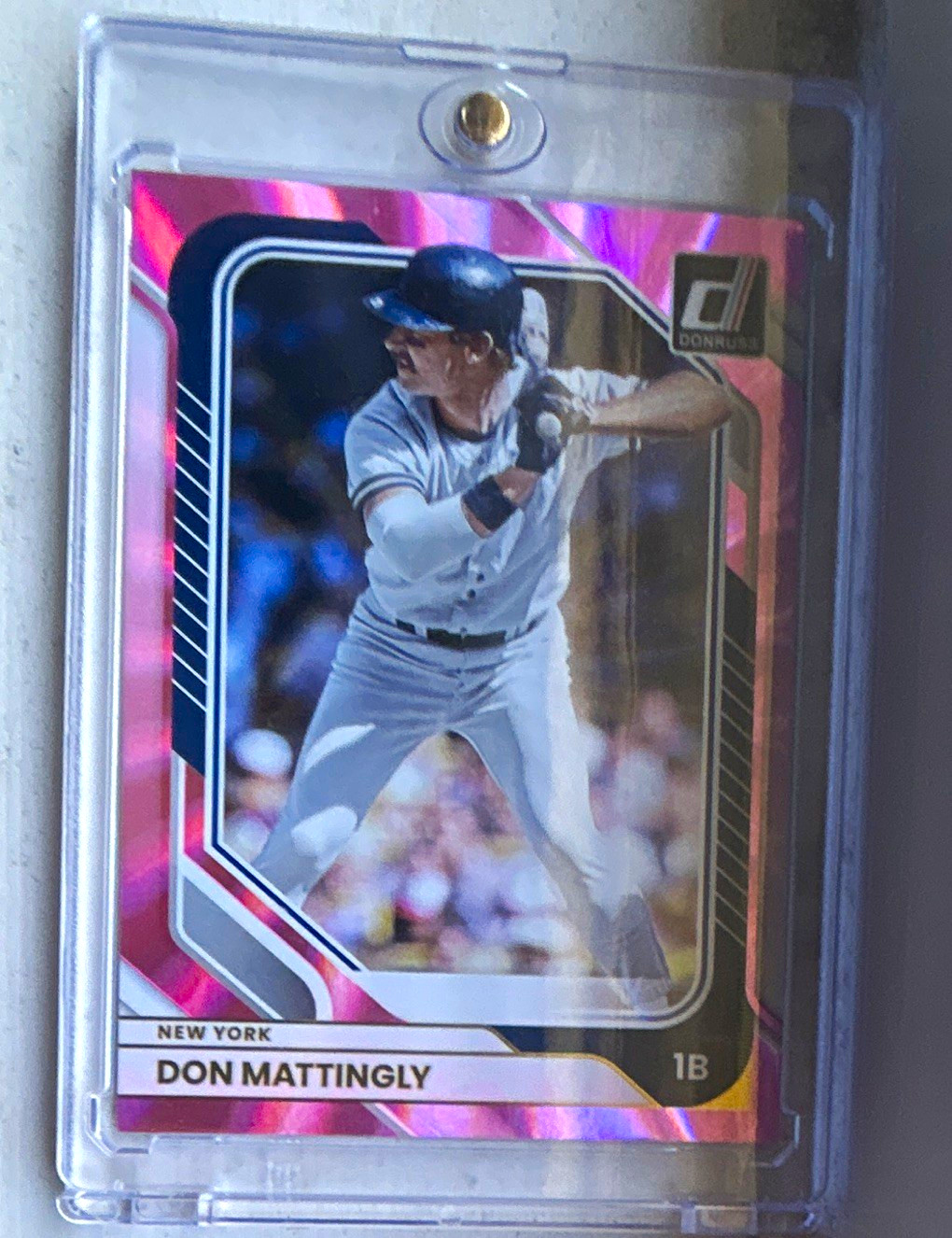 Panini 2026 Donruss Don Mattingly New York Yankees #75 Pink Laser 14/50