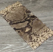 Natural Genuine Python Snakeskin Leather real hide snake skin remnant Rattle 303
