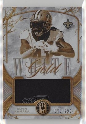 2024 Panini Gold Standard White Gold 70/299 Alvin Kamara #WG-AKA 7i6
