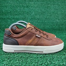 Bass Sneakers Kid Size 1 Brown Low Top Lace Up Perforated Casual 743297-09H-KIDS