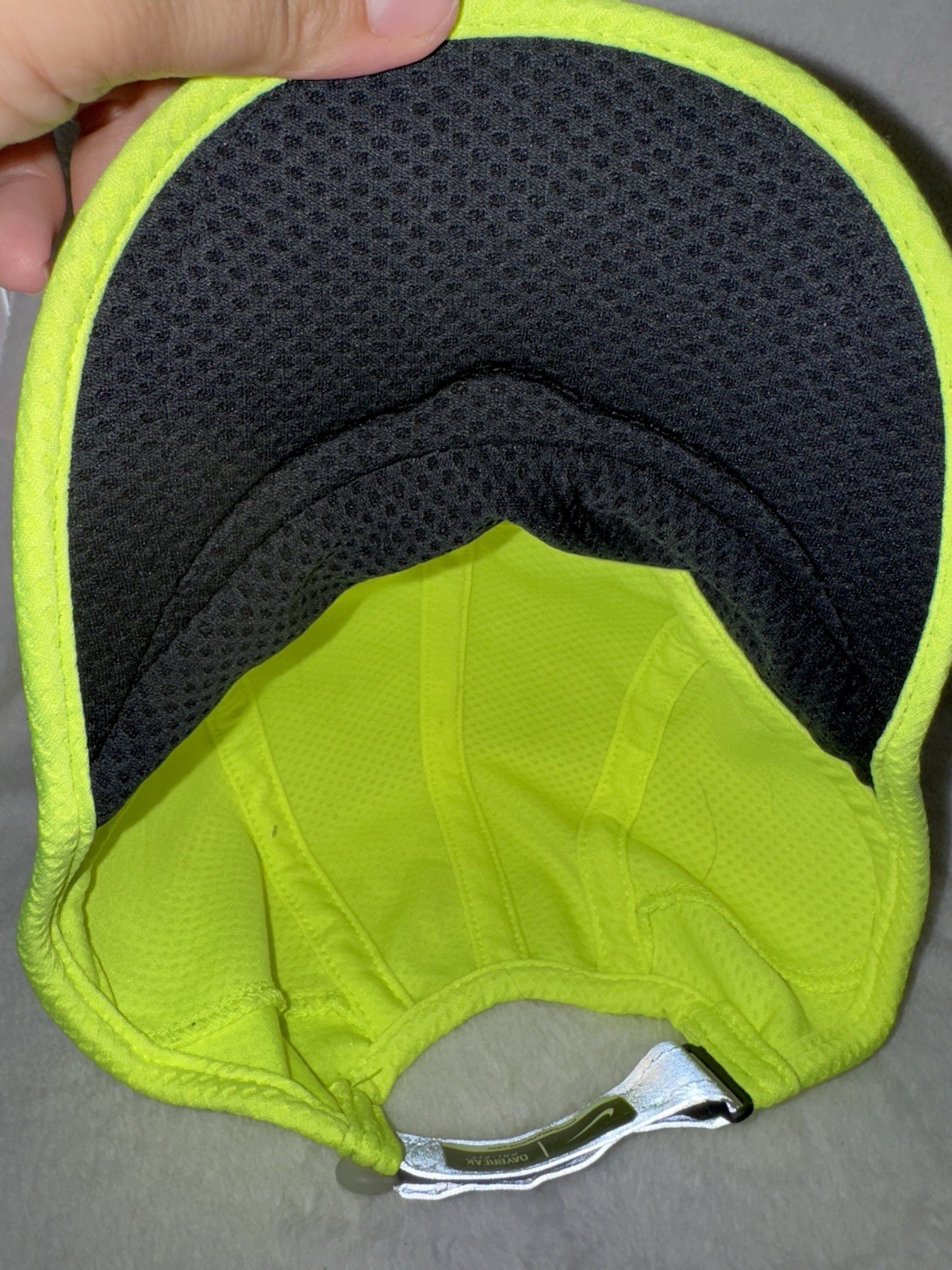 Nike Panel Cap Hat Strap Back Adult One Size Yellow Daybreak Dri-Fit Adjustable image 7