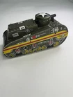 Vintage 1940's Marx Tin Litho Wind Up Sparkling Doughboy Army Tank