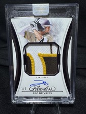 2025 Panini Flawless Patch Auto - Leo De Vries - 1/3  