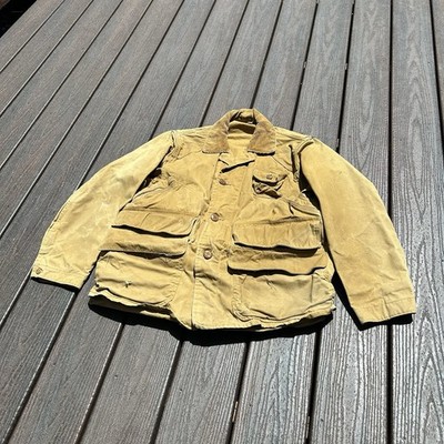 Vintage True Vintage 1930 s Redhead Mens M Duck Canvas Tan Hunting Chore Jacket