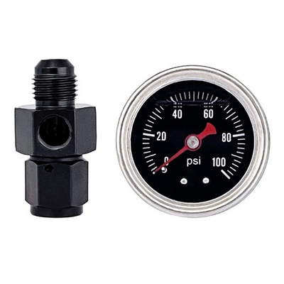 #ad Fuel Pressure Gauge with 6AN Fuel Pressure Take Off Fitting 0 100Psi 1 1 2quot;... $36.93