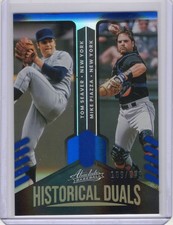 2022 Panini Absolute - Historical Duals Mike Piazza, Tom Seaver #HD-TM Spectrum