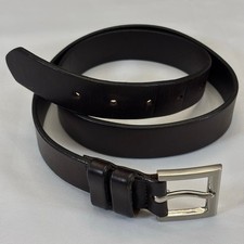 Merona Italian Latigo Leather Belt Black Made in USA