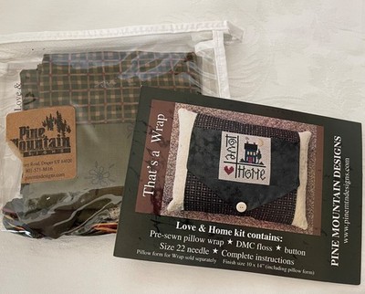 Retired! Pine Mountain Designs Cross Stitch Kit - THAT'S A WRAP - LOVE & HOME