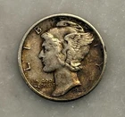 1945-S "Micro S" Mercury Dime - XF - Extremely Fine - 90% Silver
