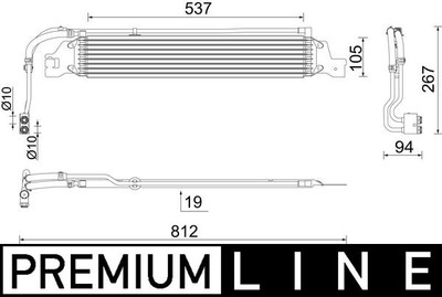MAHLE CLC 288 000P Ölkühler, Automatikgetriebe für OPEL,VAUXHALL
