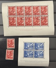 NETHERLANDS - Scarce WW2 Nazi Dutch Legion Sheets Canceled - Great Condition