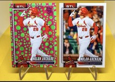 2026 Topps Series 1 - Nolan Arenado #193 Green & Pink Polka Dots + Base