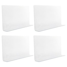 4 Pcs Splash Guard Shower Bathroom for Sink Adhesive Bathtub Clear Corner