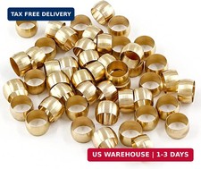 Biaungdo Brass Compression Fitting, 5/16" Tube OD, 50 Pcs