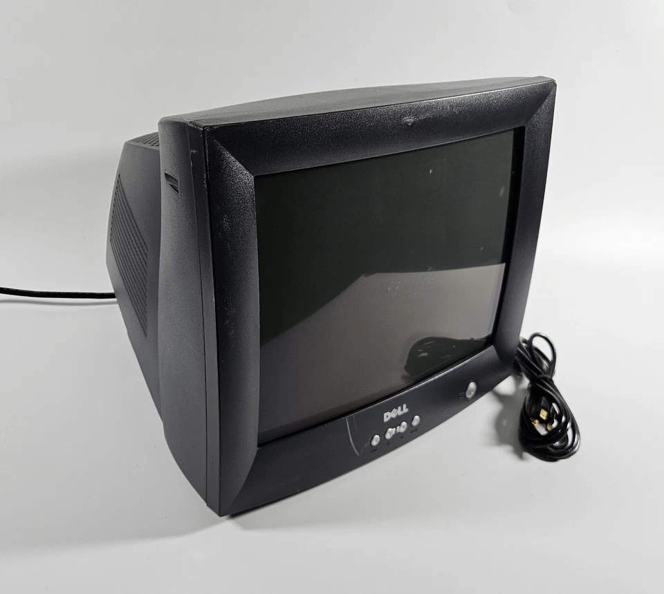 Dell E773c 17" VGA CRT Desktop Comp Monitor 1280x1024 Retro Gaming -No Base - Image 3 of 4