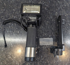 National Flash PE-3550 Camera Flash Tested and Working, Includes Bracket