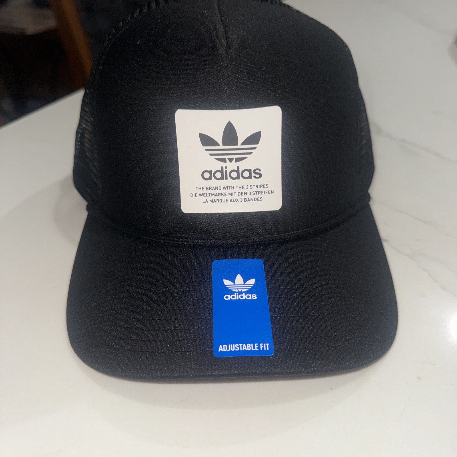 Adidas Originals Dispatch Trucker Hat 5 Panel Adjustable Rope Brim Trefoil Logo