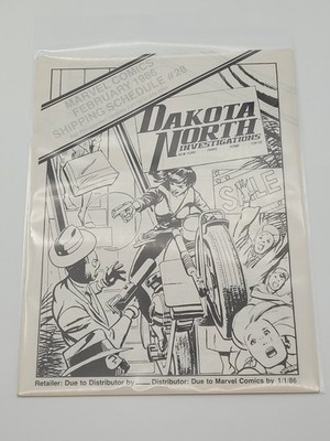 Rare! 1986 Marvel Comics Shipping Schedule #28 Originally Sent To Distributors