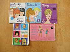 Vintage Lot American Character Tressy Fashion Doll Barbie Ken Booklets 1960's