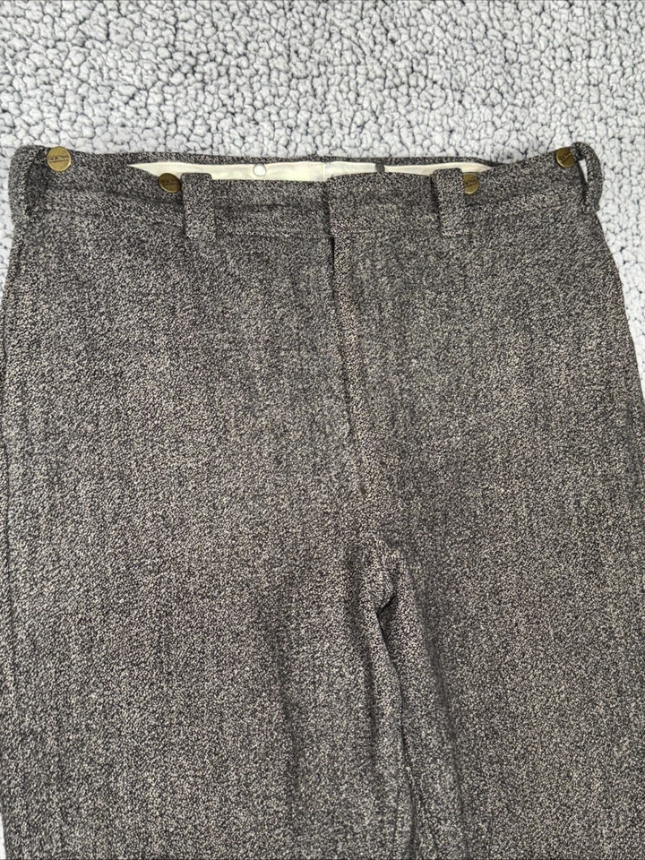 Calça de feijão masculina 36X31 lã pesada vintage LL caça ao ar livre - Imagem 2 de 4