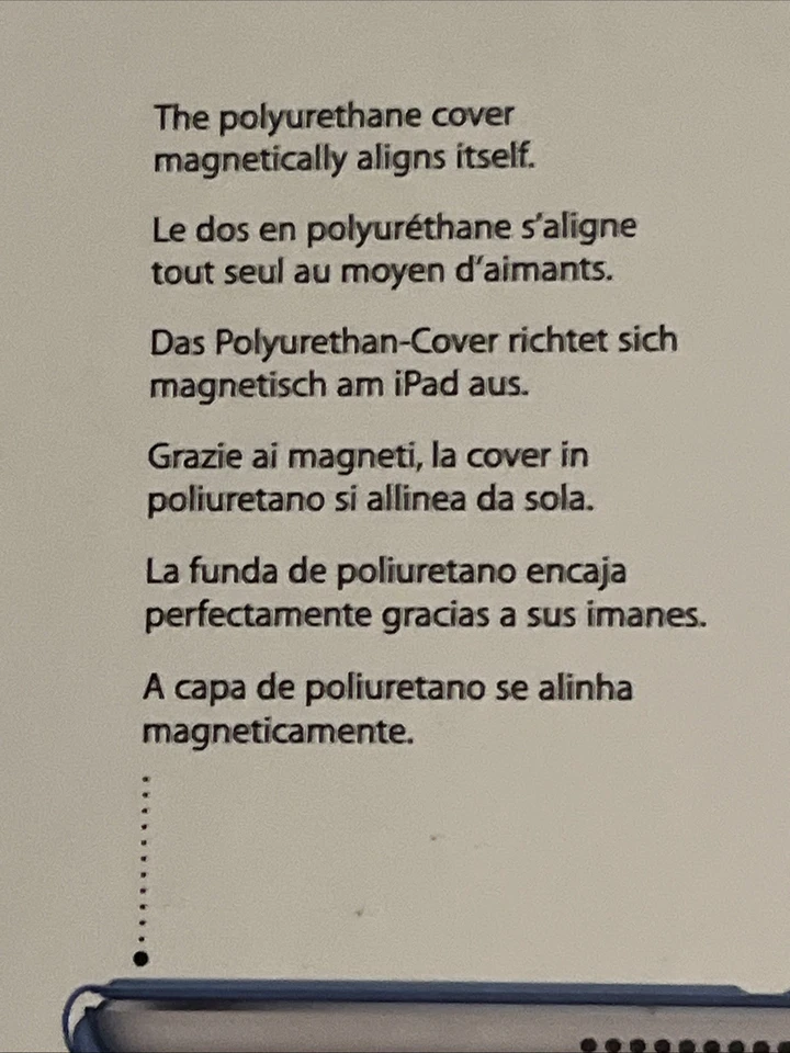 Genuine Apple iPad Air / Air 2 Smart Cover MGTQ2ZM/A Blue New/Sealed - Image 4 of 4