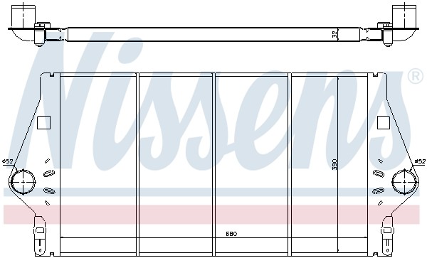 NISSENS 96779 Intercooler per RENAULT
