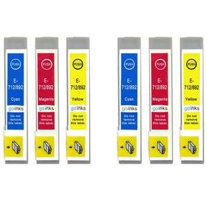 6 C/M/Y Cartuchos de tinta para Epson Stylus SX105 SX115 SX218 SX405 SX415  | eBay