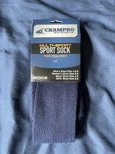 CHAMPRO Sports Multi-Sport Socks Navy Blue Size M Medium Baseball Soccer Etc